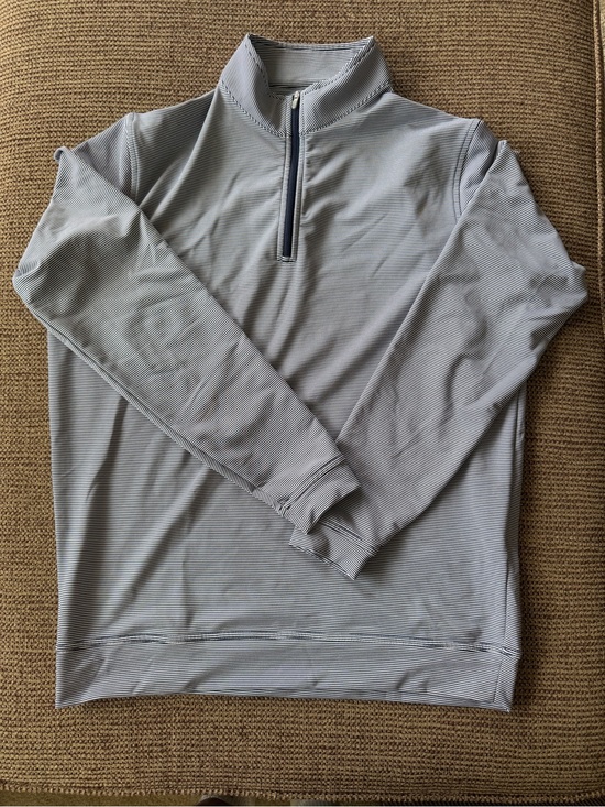 Peter Millar Other - Peter Millar Men's Light Gray Quarter-Zip Performance Pullover